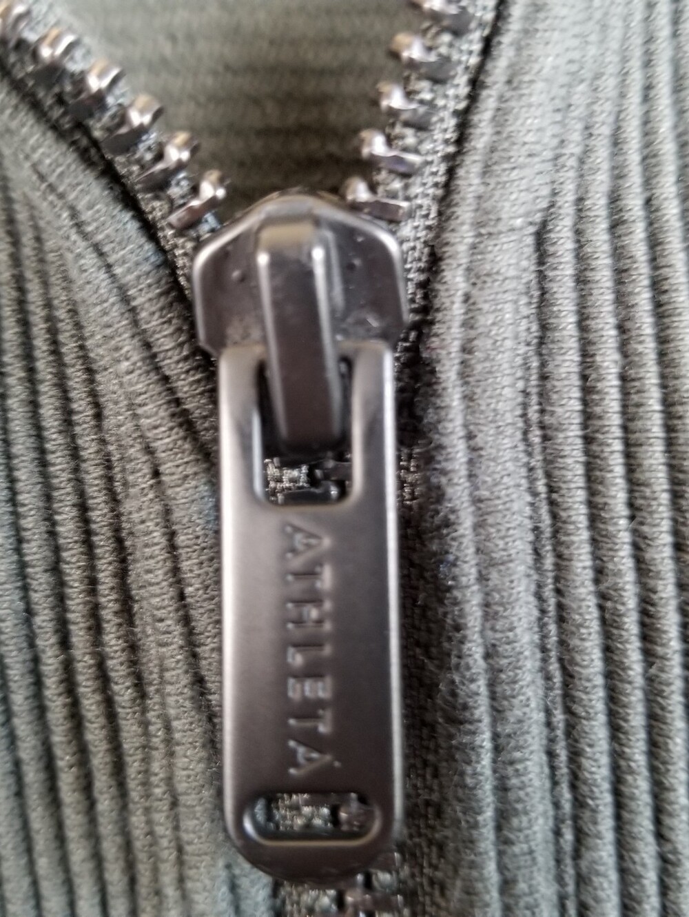 Athleta Ottoman 1/4 Zip Ribbed Knit Sweatshirt Size Small Roomy Fit - Picture 7 of 7